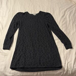 Z Supply Leopard print sweatshirt dress